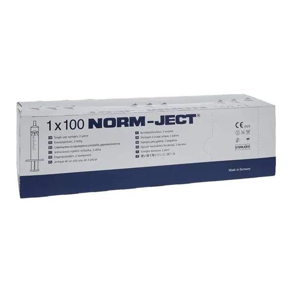 Syringe 5cc LL General Purpose Syringe Norm-Ject® 5 mL Individual Pack Luer Lock Tip Without Safety (100/BX 20BX/CS) by TSK Airtite  ID NJ-4606710-02